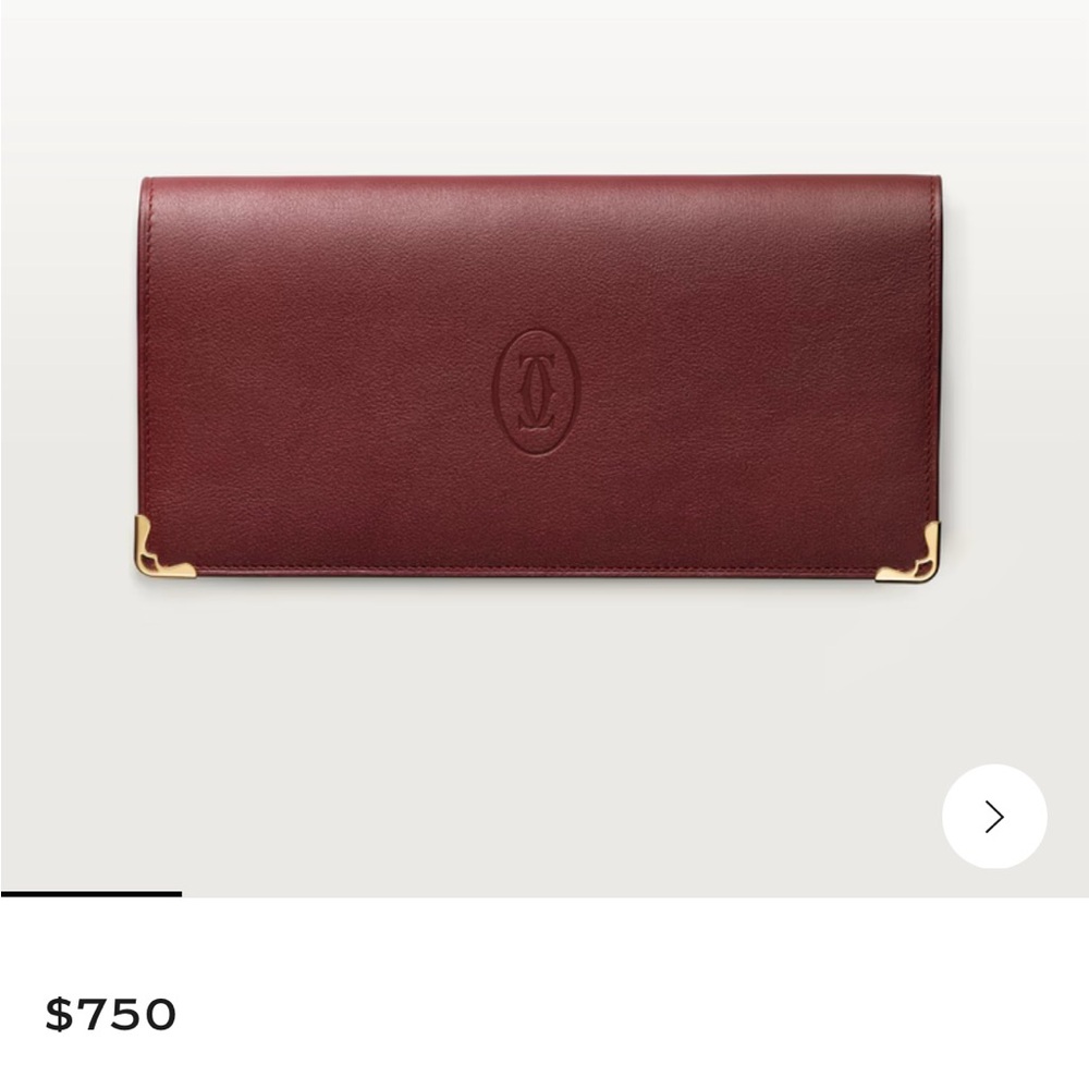 Cartier Burgundy Wallet - Picture 9 of 9